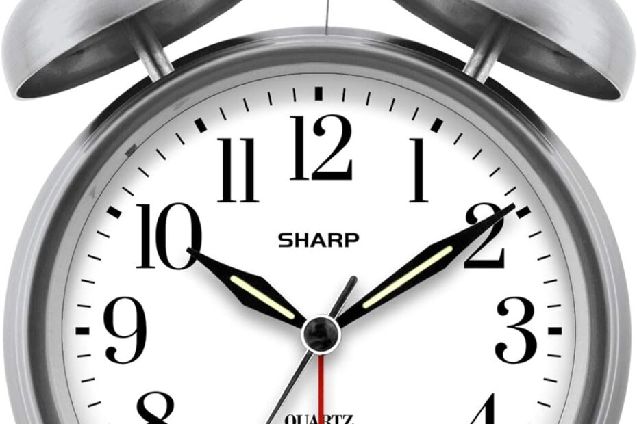 Rise & Shine: SHARP Twin Bell Alarm Clock for Heavy Sleepers
