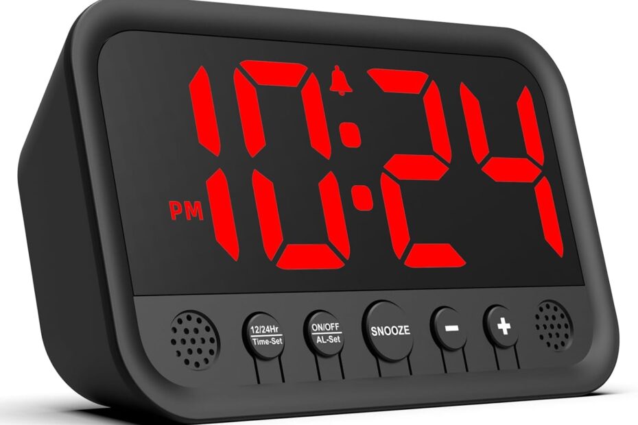Rise & Shine: The Ultimate Loud LED Clock for Heavy Sleepers!