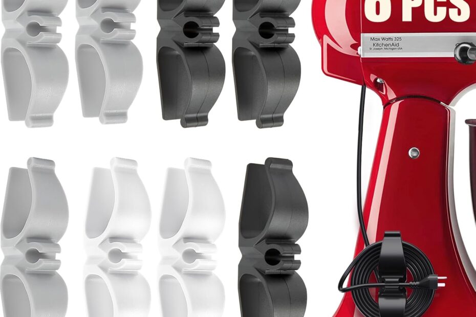 Say Goodbye to Clutter: Review of the 8-Pack Kitchen Appliance Cord Organizer!