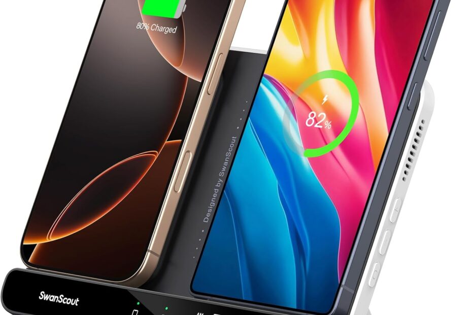 Seamless Charging: The SwanScout 504 Dual Wireless Charger Stand Review