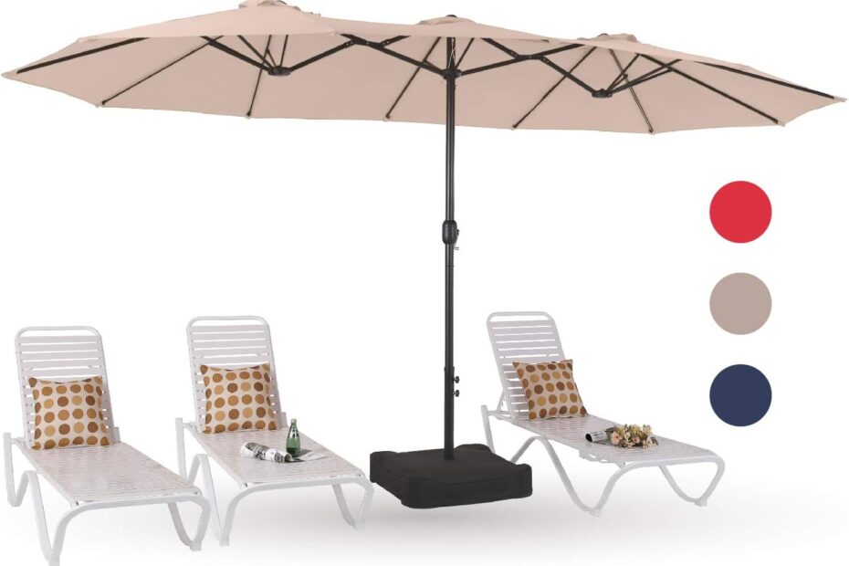 Shade in Style: PHI VILLA 15ft Double-Sided Patio Umbrella Review