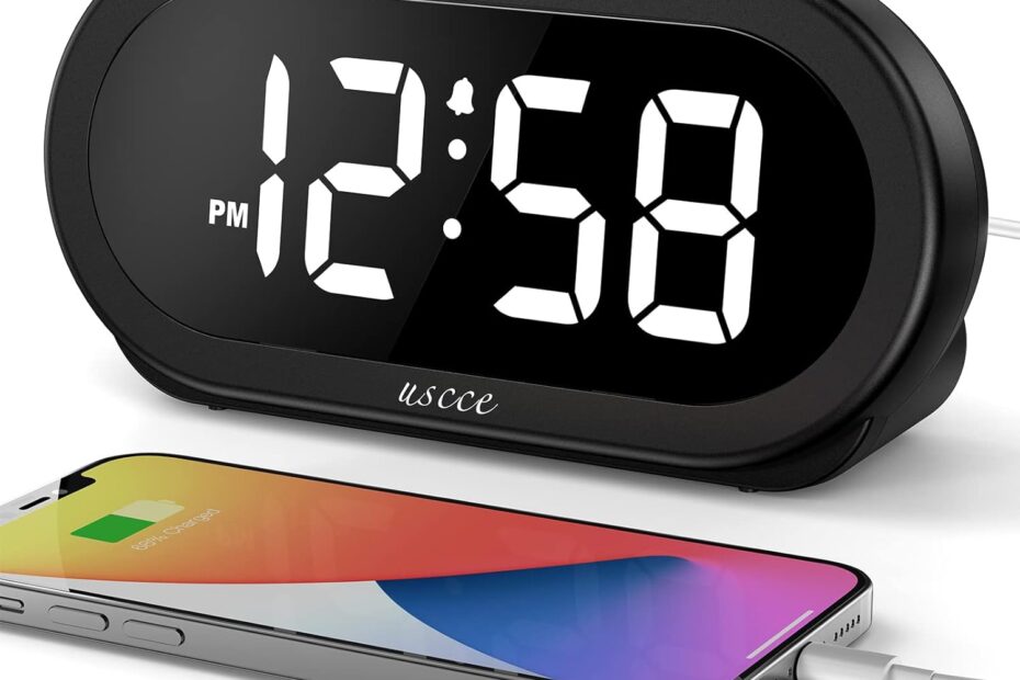 Snooze in Style: A Review of the USCce Small Digital Clock for Your Bedroom
