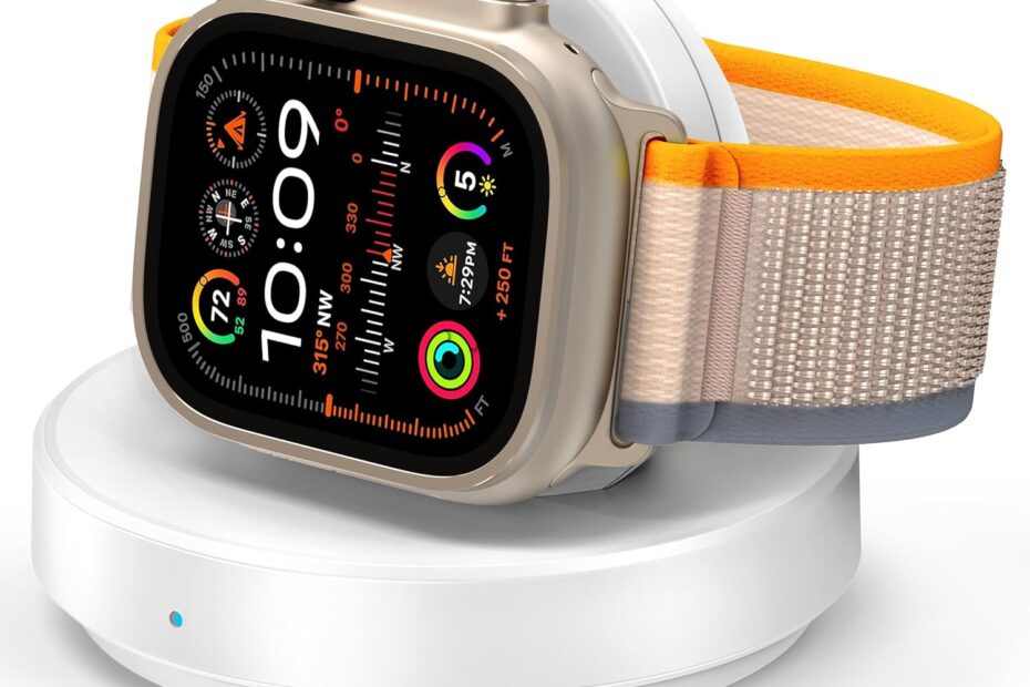 Stay Charged: The Ultimate Portable Magnetic Charging Dock for Your Apple Watch