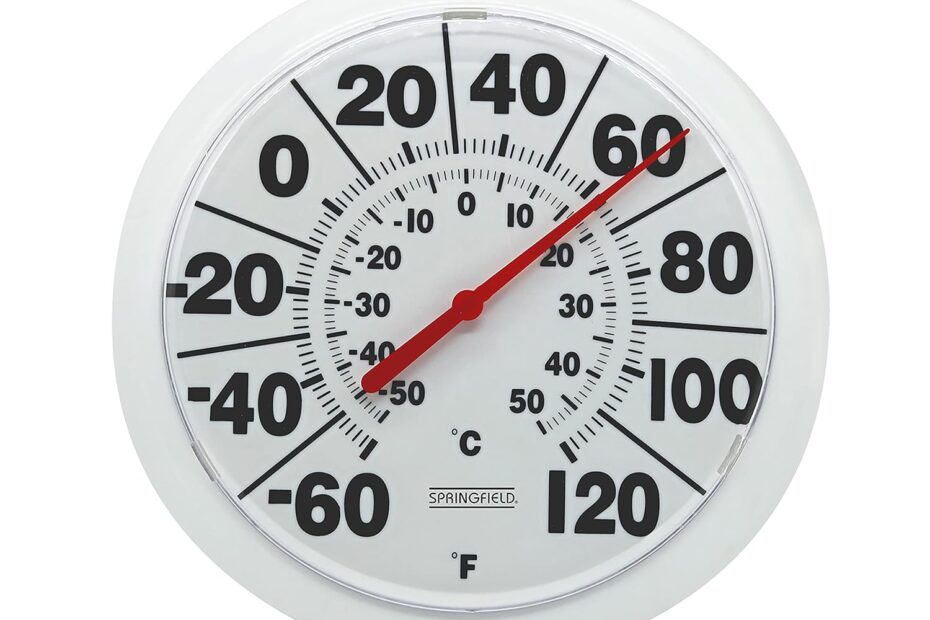 Stay Informed: The Springfield Big & Bold Dial Thermometer Review for Home and Outdoors!
