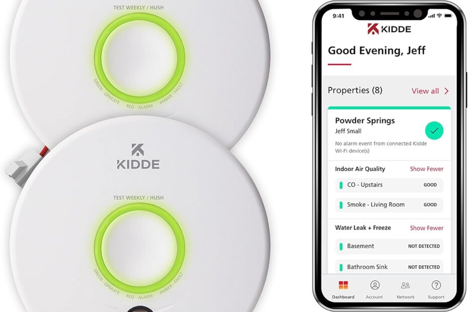 Stay Safe with Kidde's Smart Smoke Detectors: WiFi & Alexa Ready!