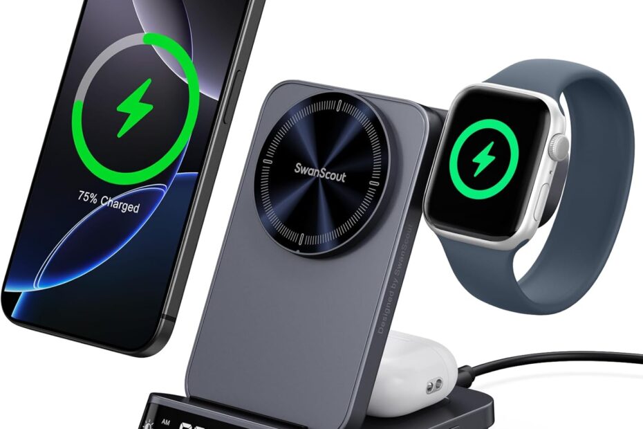 Streamline Your Charging with the SwanScout 3 in 1 MagSafe Wireless Charger