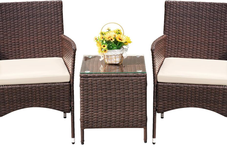 Stylish Comfort: Devoko 3-Piece Patio Furniture Set Review