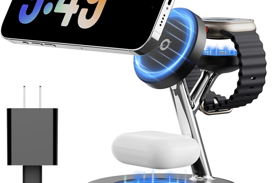 The Ultimate 3-in-1 Charging Station: Unleashing the Power of Convenience for Your Apple Devices!
