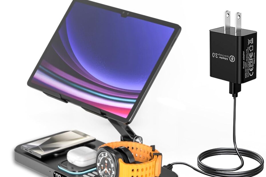 The Ultimate 6 in 1 Magnetic Wireless Charging Station: A Must-Have for Your Samsung Devices!