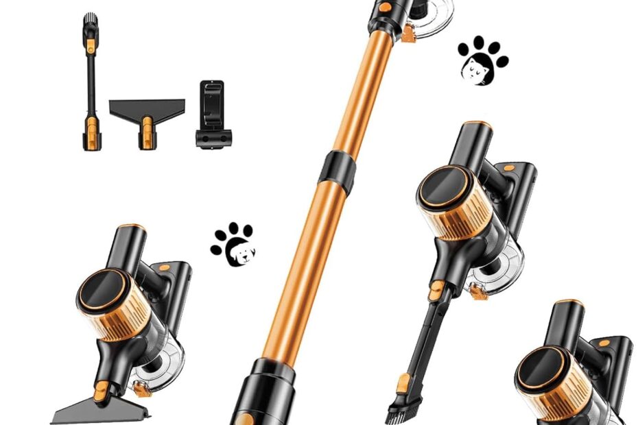 The Ultimate Cordless Vacuum: 40Kpa Power and Pet Hair Mastery!