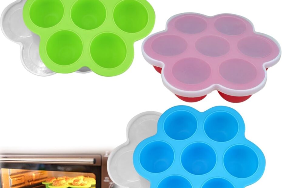 Transform Your Air Fryer: The Ultimate 3 Pack Silicone Egg Bite Mold Review!