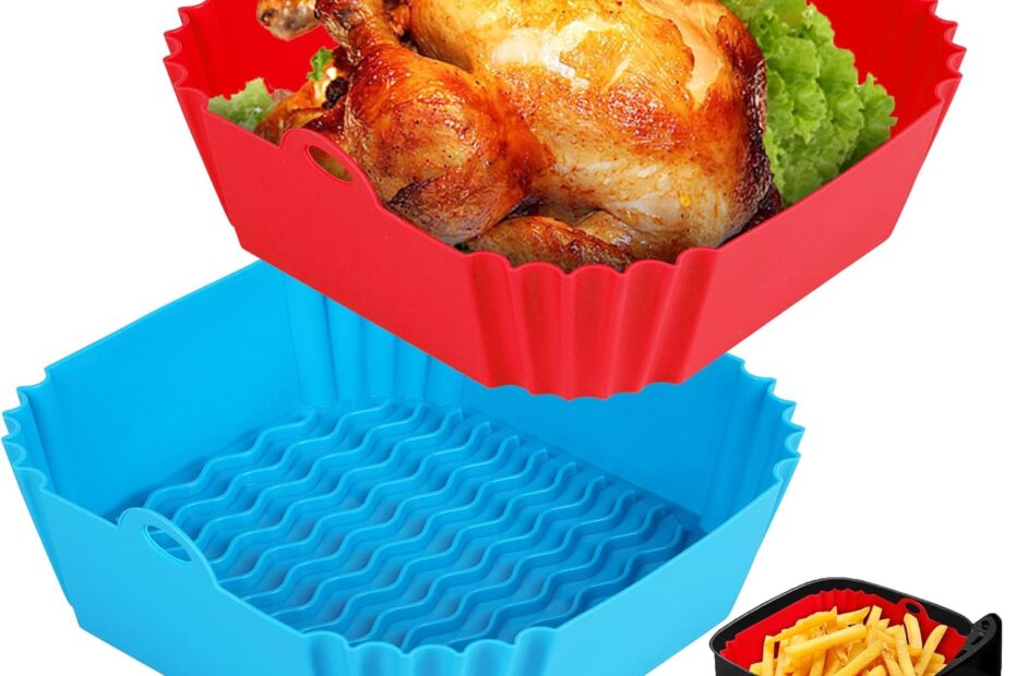 Transform Your Cooking: Review of 2 PCS Square Silicone Air Fryer Liners