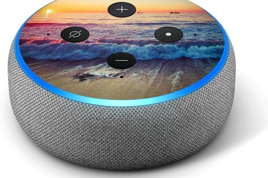 Transform Your Echo Dot: Beach Tide Water Rocks Vinyl Skin Review
