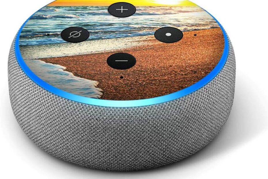 Transform Your Echo Dot with Ocean Sunset Vinyl Decal: A Perfect Gift for Any Occasion!