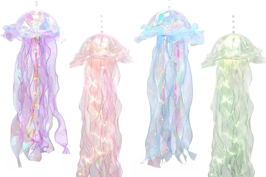 Transform Your Event with Iridescent Jellyfish Decor: Perfect for Under The Sea Celebrations!