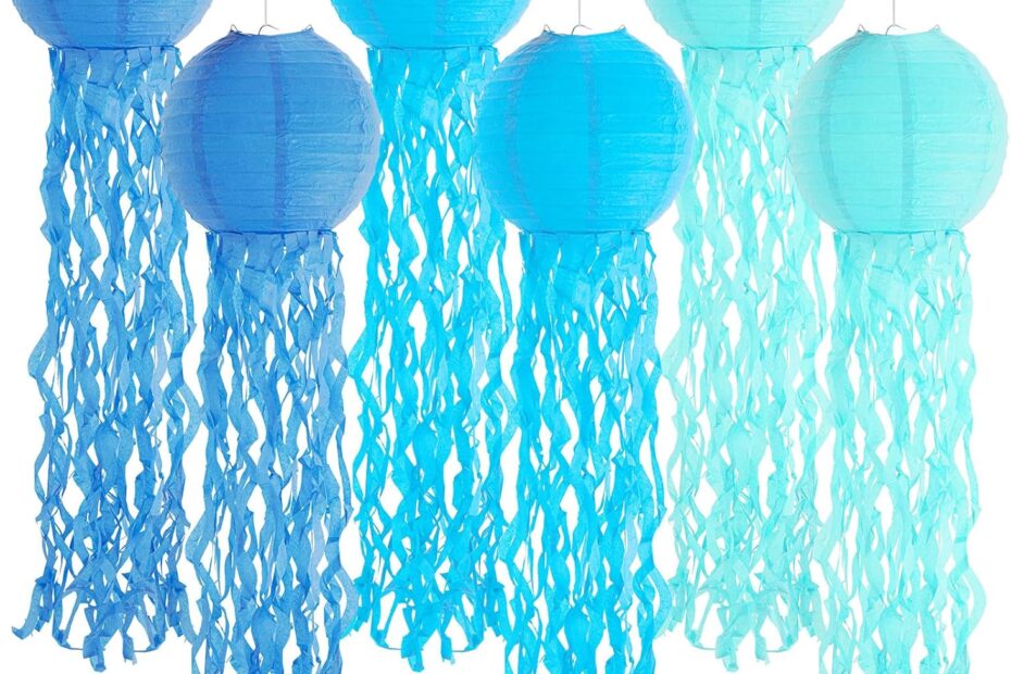 Transform Your Event with Stunning Blue Jellyfish Lanterns!