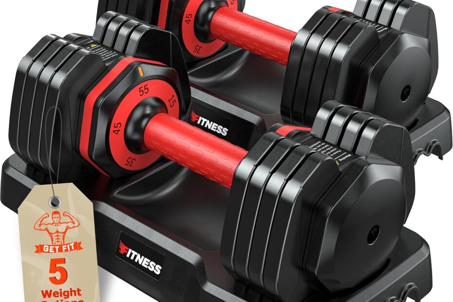 Transform Your Home Workout: Review of the 5-in-1 Adjustable Dumbbells Set