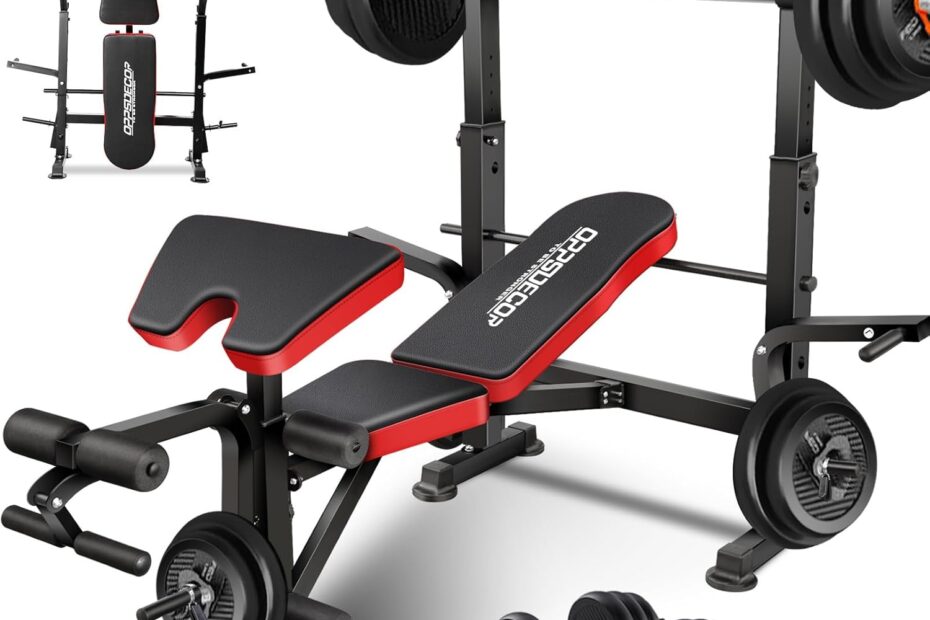 Transform Your Home Workouts: OPPSDECOR 6-in-1 Weight Bench Set Review