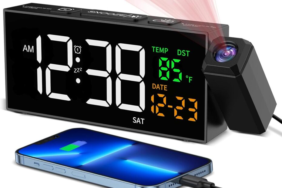 Transform Your Mornings: The Ultimate Guide to the Netzu Projection Clock for Bedroom!