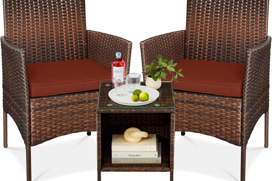 Transform Your Outdoor Oasis: Review of the Best Choice Products 3-Piece Wicker Bistro Set