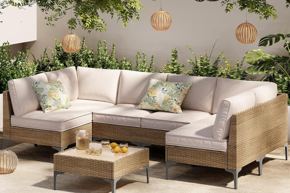 Transform Your Outdoor Space: 7-Piece Wicker Patio Furniture Set Review