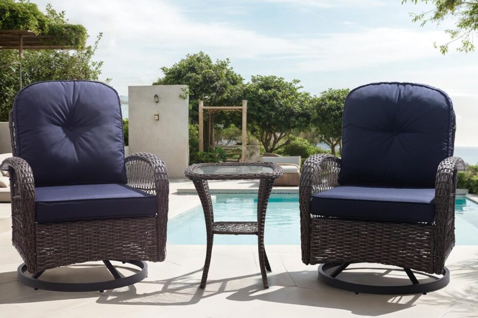 Transform Your Outdoor Space: Allewie 3-Piece Wicker Bistro Set Review