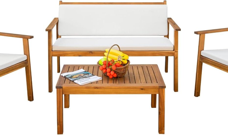 Transform Your Outdoor Space: Devoko Acacia Wood Patio Furniture Set Review