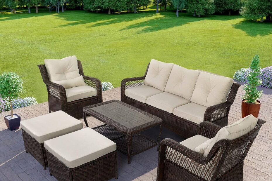 Transform Your Outdoor Space: HOMREST 6-Piece Wicker Patio Furniture Set Review