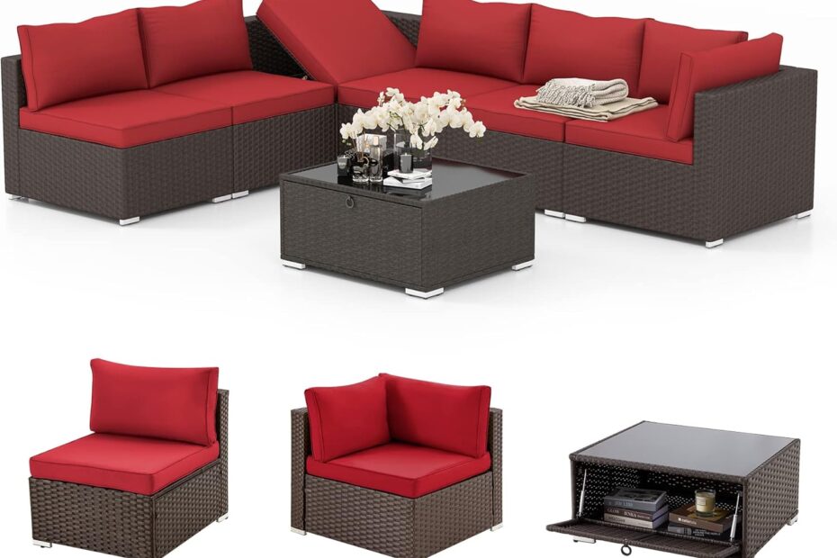 Transform Your Outdoor Space: HOMREST 7-Piece Adjustable Wicker Patio Set Review