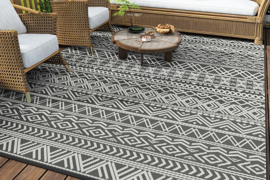 Transform Your Outdoor Space: MontVoo Waterproof 5x8 Reversible Rug Review!