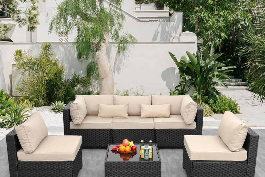 Transform Your Outdoor Space: Rattaner 6-Piece All-Weather Patio Sectional Review
