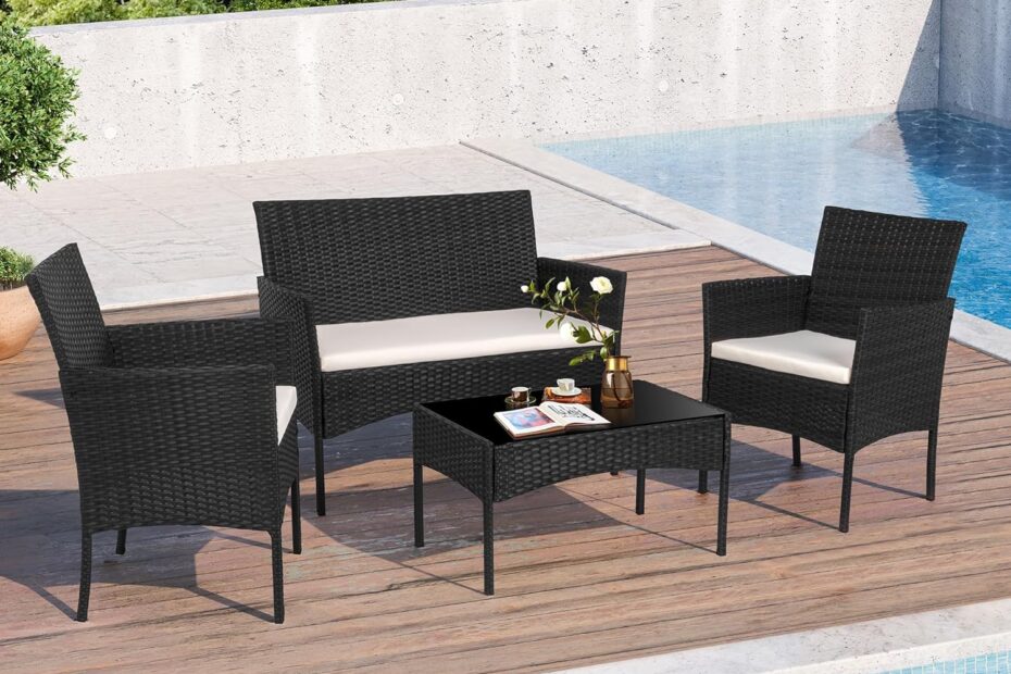Transform Your Outdoor Space: Review of Shintenchi 4-Piece Patio Furniture Set