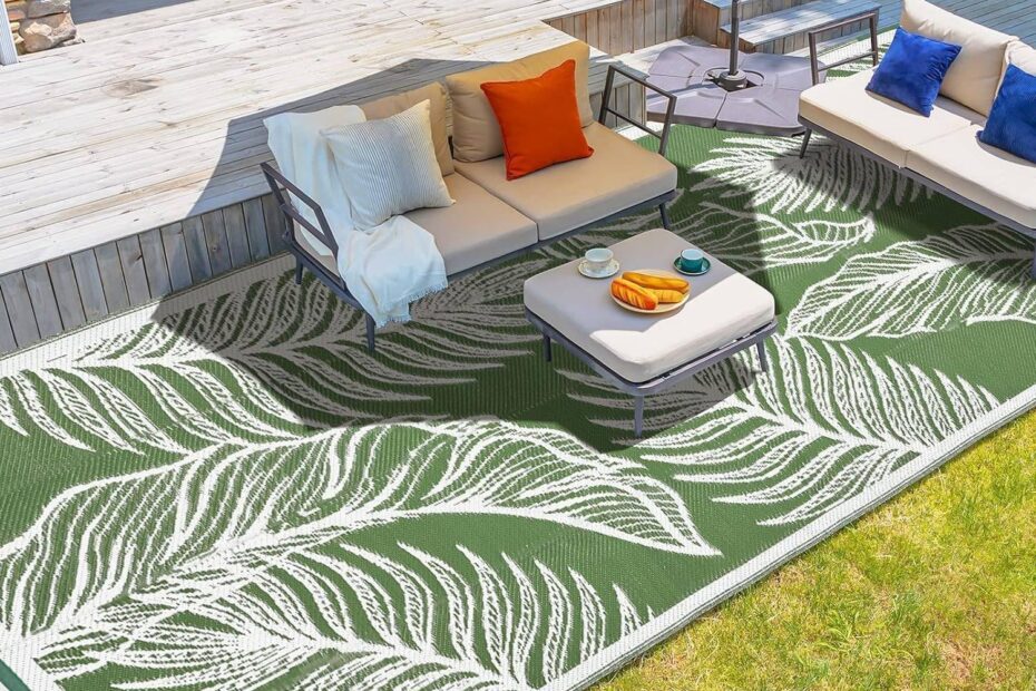 Transform Your Outdoor Space: Review of the wikiwiki 8x10ft Waterproof Reversible Rug