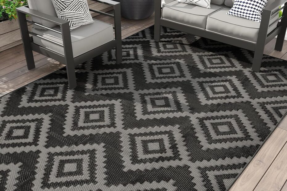 Transform Your Outdoor Space: The Ultimate Review of the Reversible Waterproof 5x8 Plastic Straw Rug