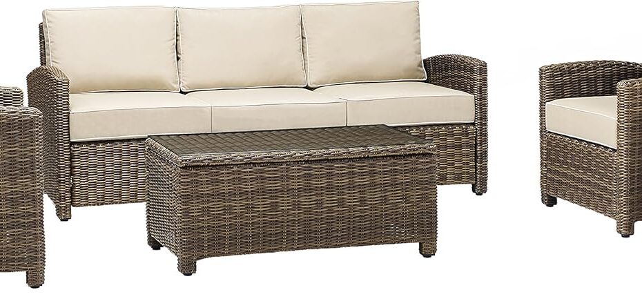 Transform Your Outdoor Space with the Crosley Bradenton 5-Piece Patio Furniture Set!