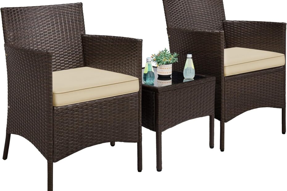 Transform Your Outdoor Space: Yaheetech 3-Piece Rattan Furniture Set Review