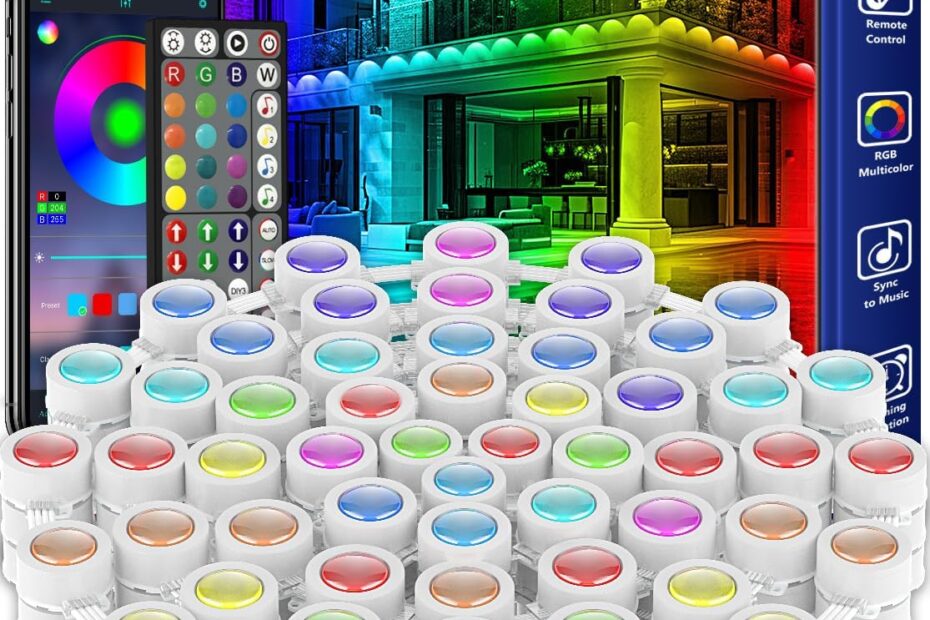 Transform Your Outdoors: 100FT Smart RGB LED Lights for Year-Round Ambiance