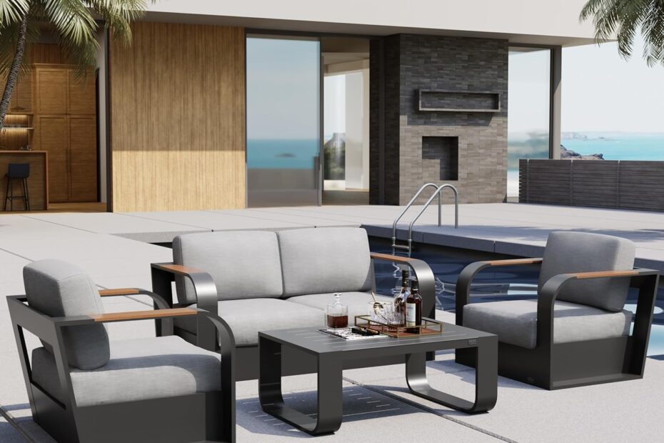 Transform Your Outdoors: Review of the EAST OAK Signature 4-Piece Patio Furniture Set