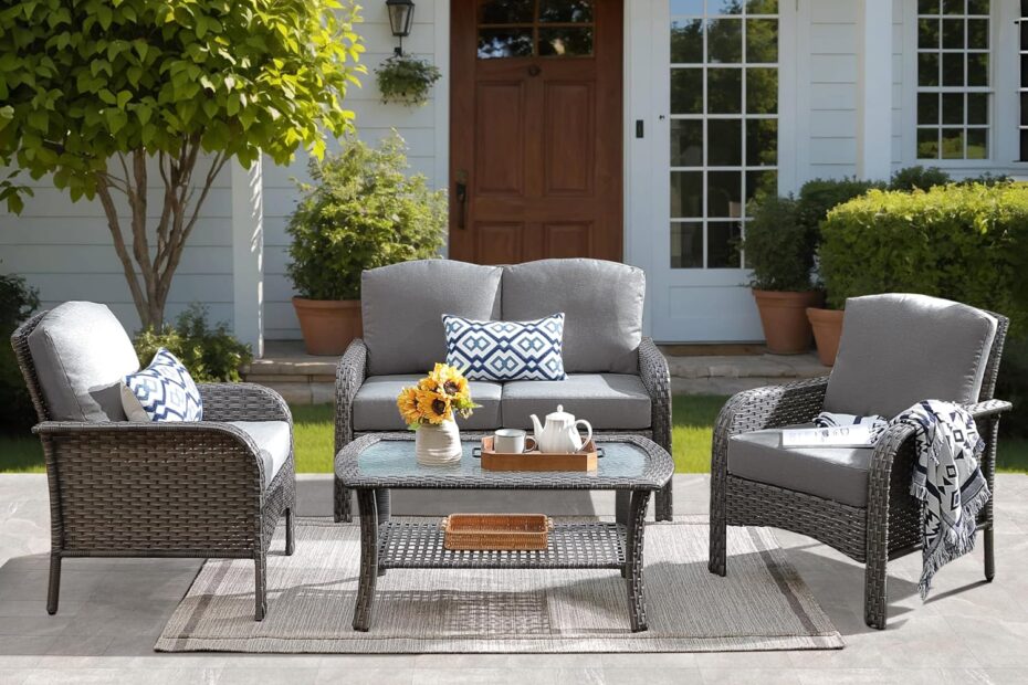 Transform Your Outdoors: Review of the Ovio 4-Piece Patio Furniture Set