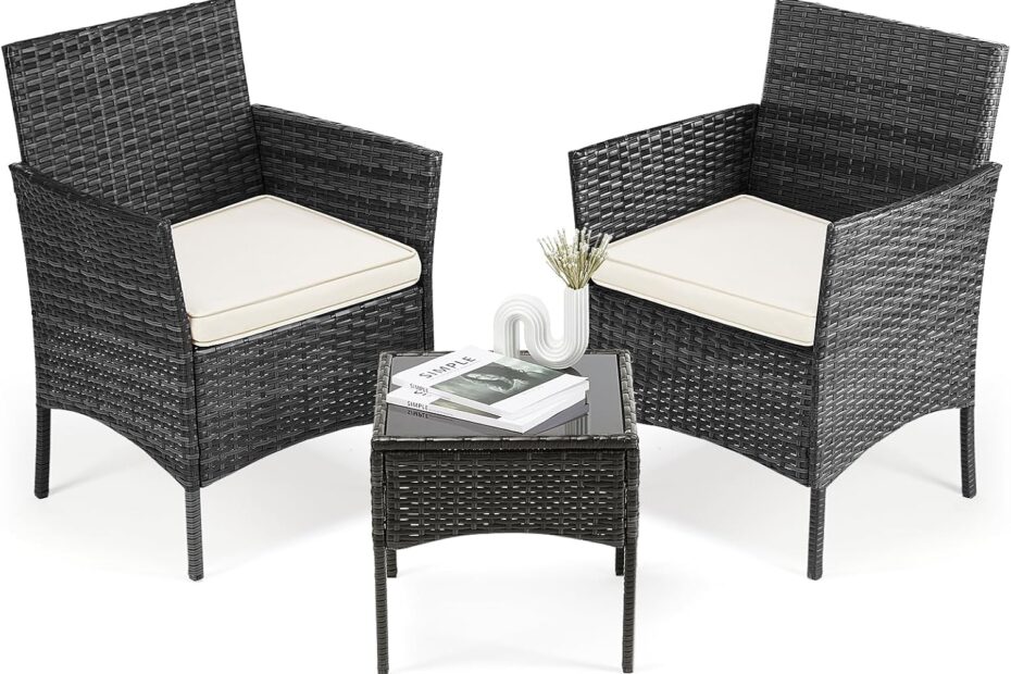 Transform Your Outdoors: Review of the Sweetcrispy 3-Piece Patio Furniture Set!