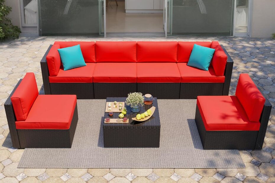 Transform Your Outdoors: Shintenchi 7-Piece All-Weather Patio Sofa Set Review