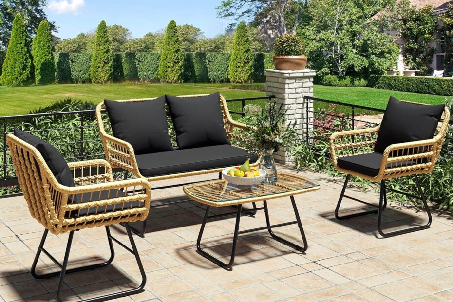 Transform Your Outdoors: YITAHOME 4-Piece Wicker Bistro Set Review