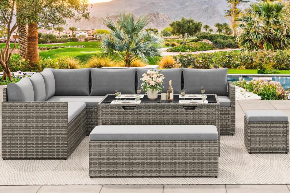 Transform Your Outdoors: YITAHOME 6-Piece Patio Wicker Furniture Set Review