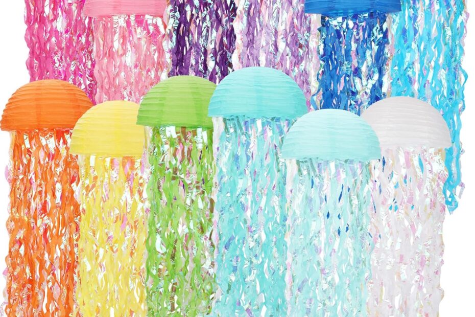 Transform Your Party with Colorful Jellyfish Lanterns: The Ultimate Ocean Theme Decor!