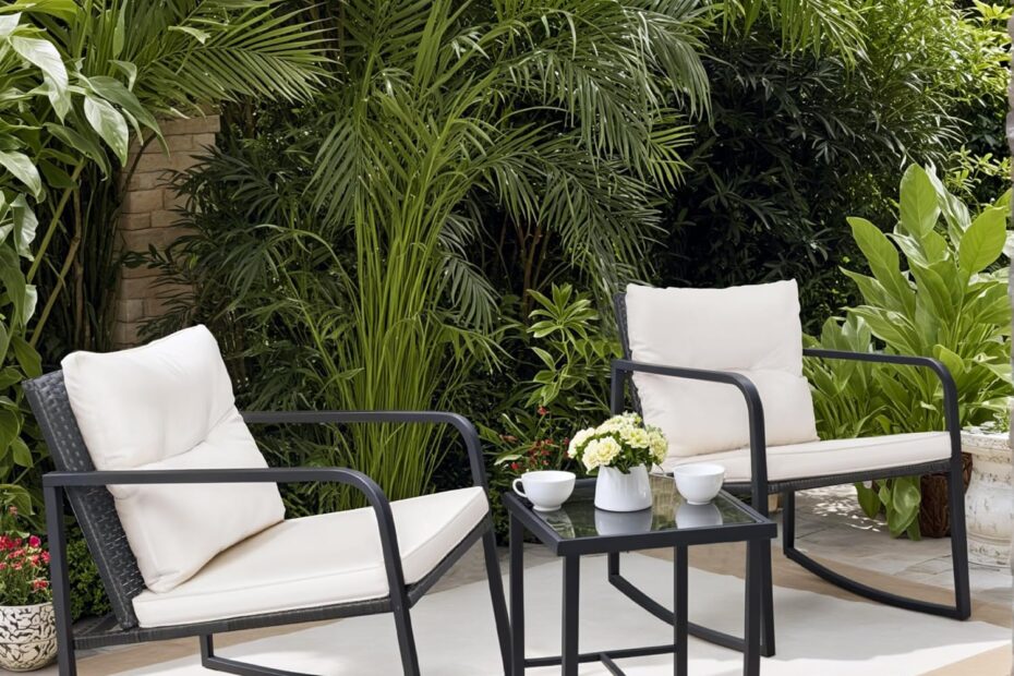 Transform Your Patio: Greesum 3-Piece Rocking Wicker Bistro Set Review