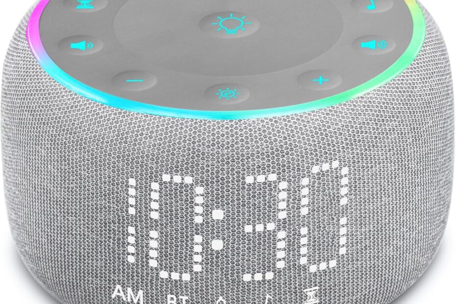 Transform Your Sleep: Review of the White Noise Machine Alarm Clock with Bluetooth Speaker