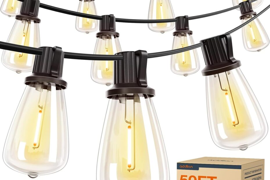 Transform Your Space: Addlon 50FT LED Outdoor String Lights Reviewed