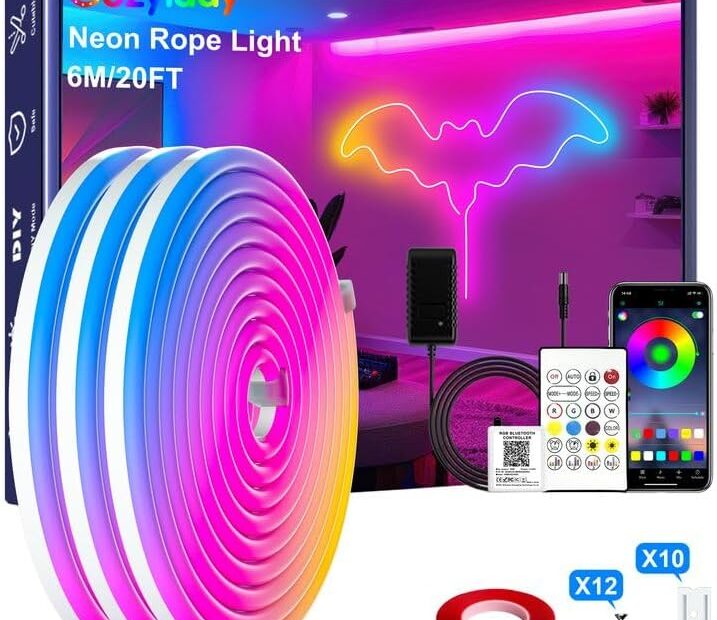 Transform Your Space: Cozylady 20Ft RGB Neon Rope Lights Review