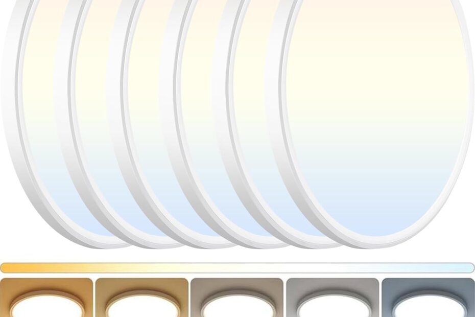 Transform Your Space: DINGLILIGHTING 6-Pack Super Slim LED Ceiling Lights Review