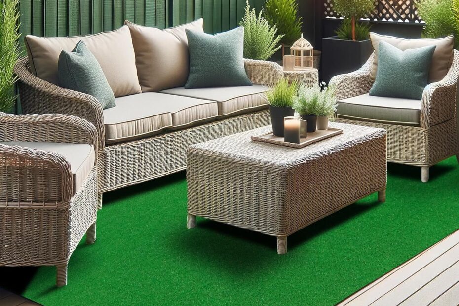 Transform Your Space: Review of Ottomanson Artificial Grass Rug for Indoor and Outdoor Use